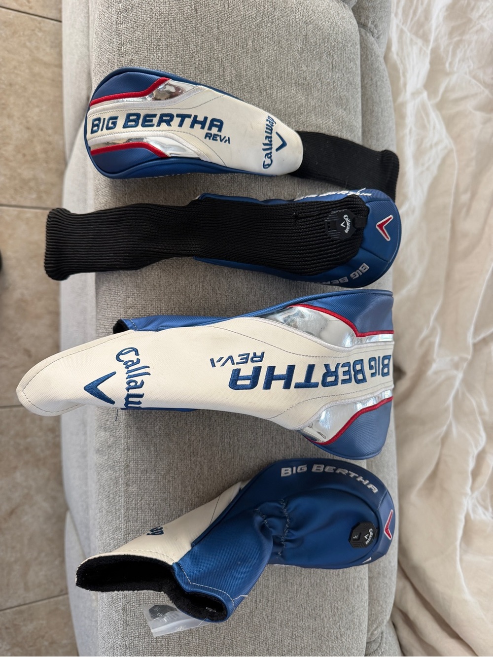 Callaway Blue, White & Red Big Bertha Headcover Set - Picture 2 of 2